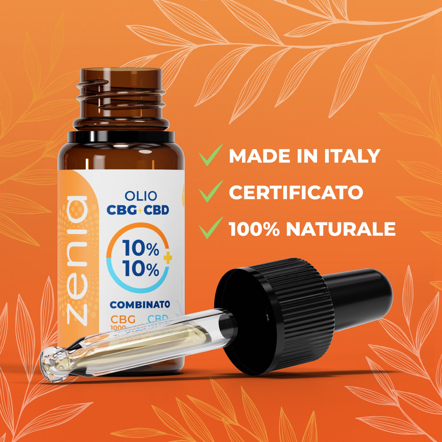 Zenia Olio CBG 10% + CBD 10%