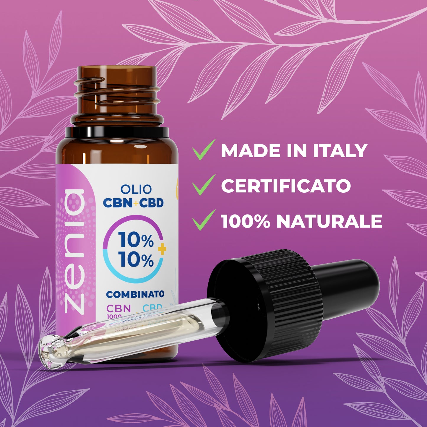 Zenia Olio CBN 10% + CBD 10%