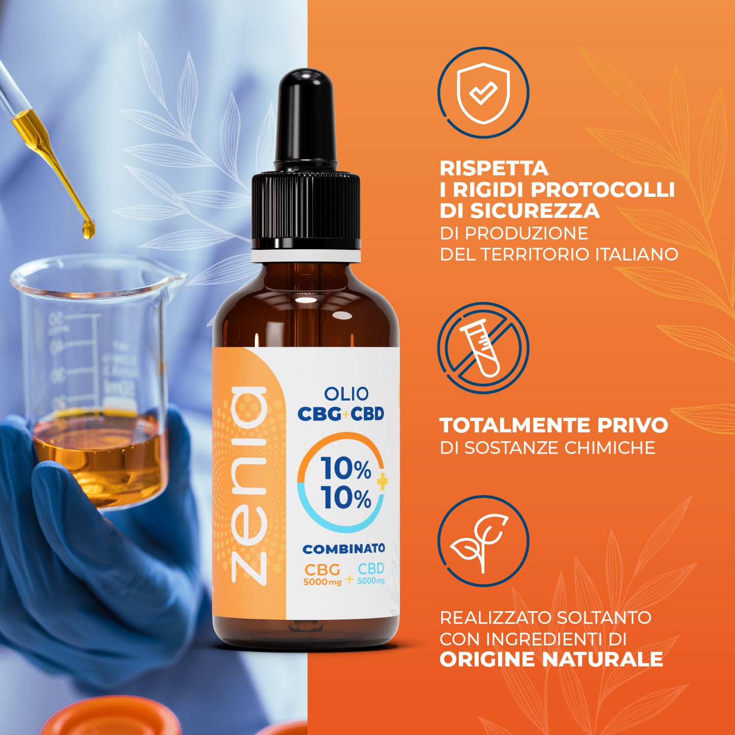 Zenia Olio CBG 10% + CBD 10%