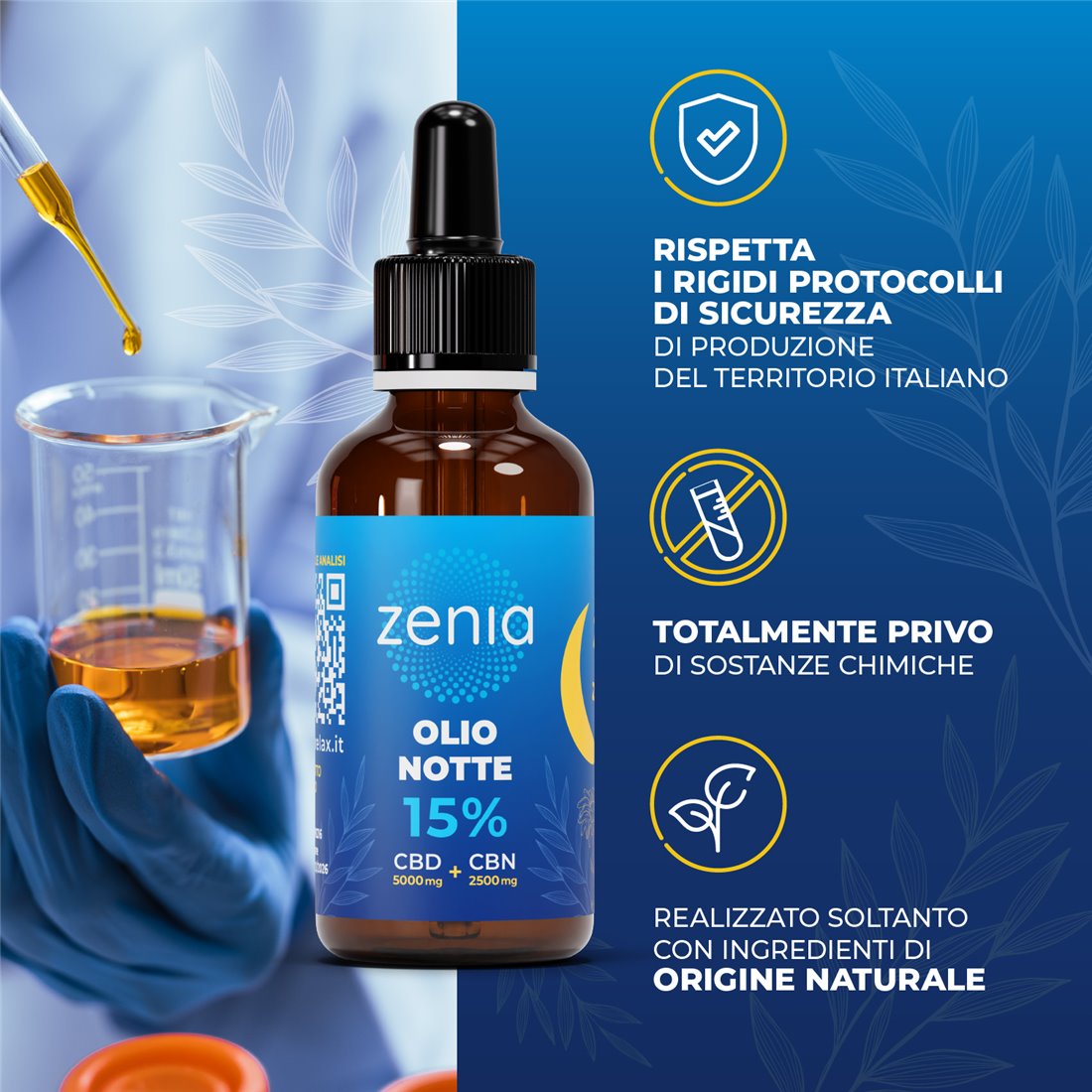 Zenia Olio Notte 15% CBD + CBN