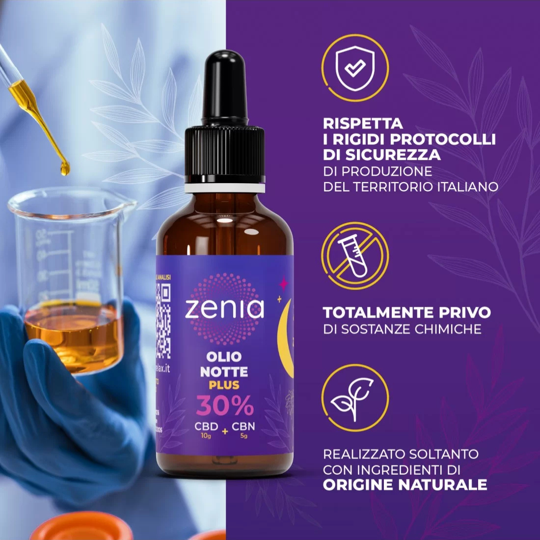 Zenia Olio Notte Plus CBN+CBD