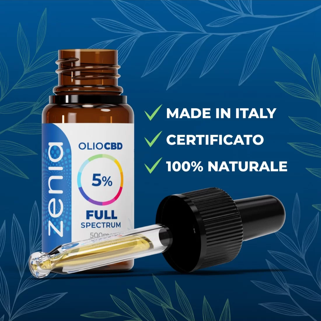 Olio CBD full-spectrum 5%