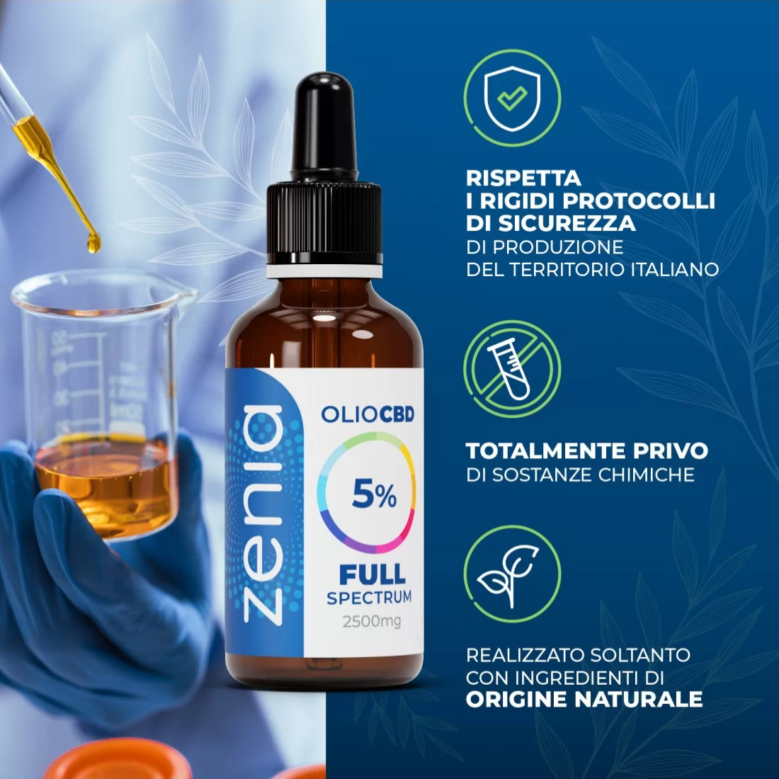 Olio CBD full-spectrum 5%