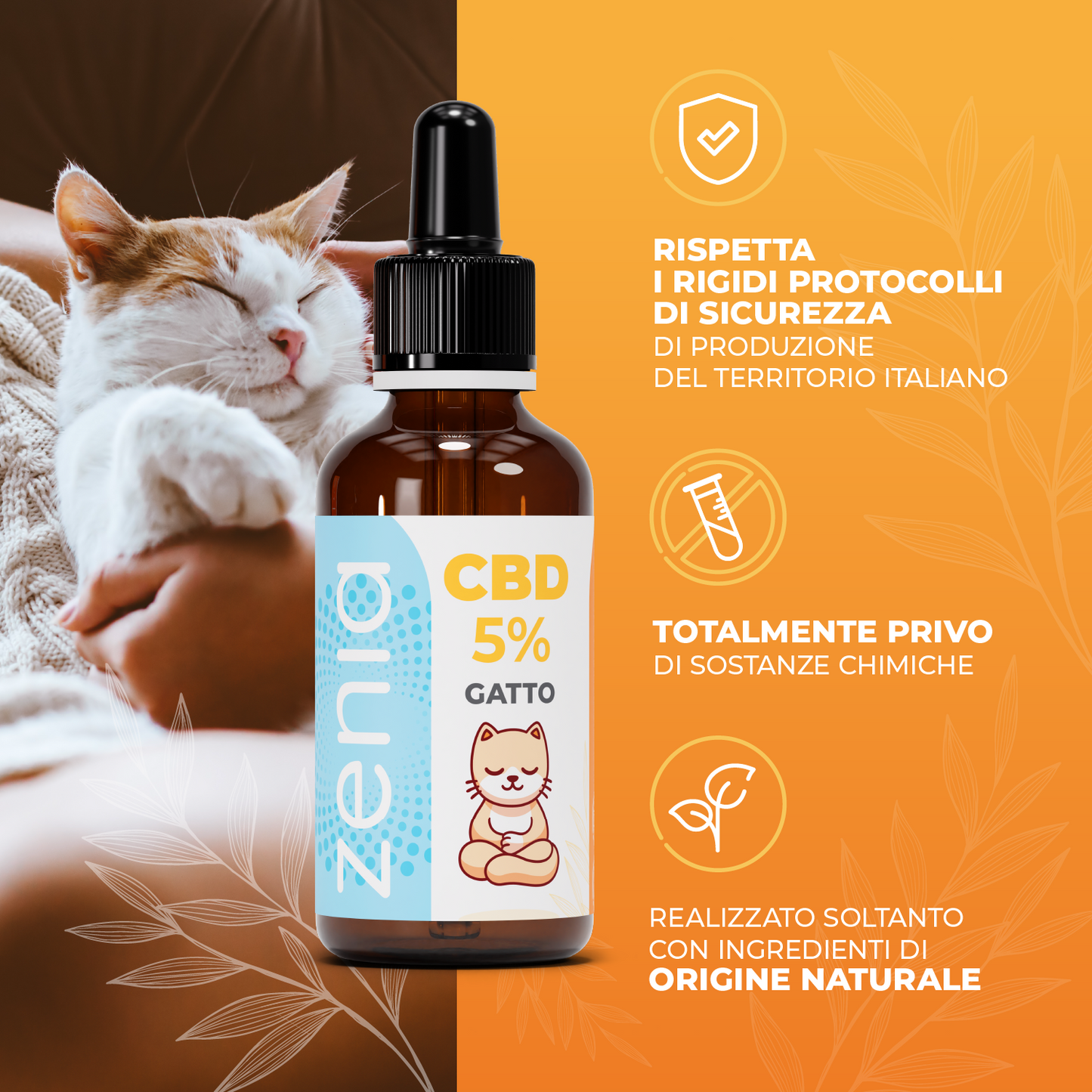 Zenia Olio CBD 5% Gatto