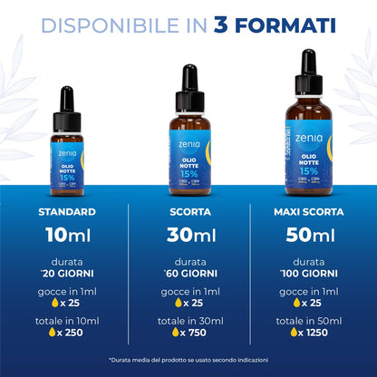 Zenia Olio Notte 15% CBD + CBN